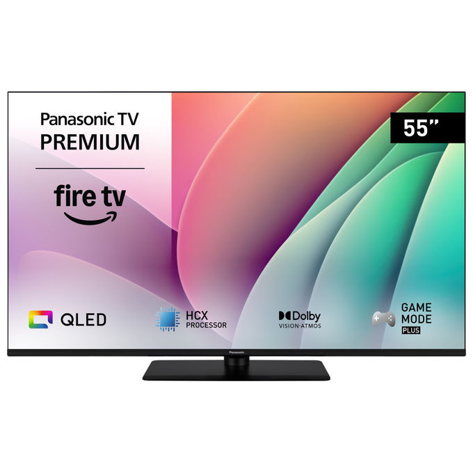 Panasonic Smart TV 55'' 4K QLED Fire TV Nero - Televisore Ultra HD Wi-Fi Bluetooth
