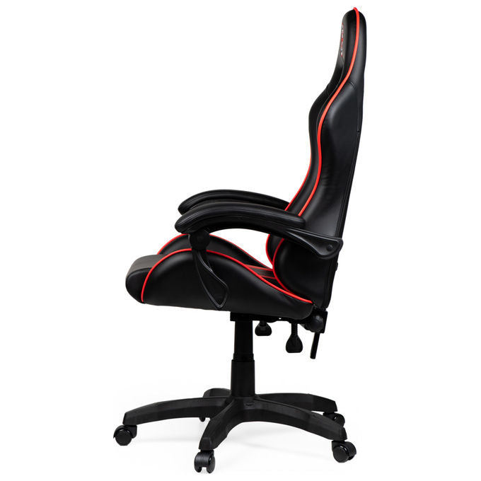 Qubick SGPN0002 Sedia Gaming AC Milan Devils Ergonomica 150 Kg Reclinabile Braccioli Imbottiti colore Nero Rosso