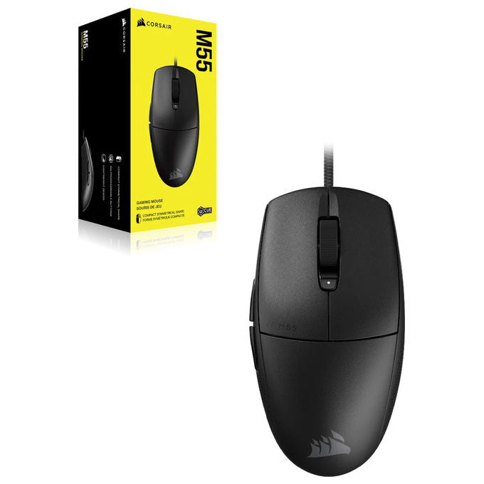 Corsair M55 Mouse da Gaming Ottico USB 16000 DPI per Destrorsi