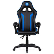 Qubick SGPN0001 Inter Snake Poltrona Gaming Ecopelle Reclinabile 120° Pistone Gas Classe 3 150 Kg colore Nero Blu