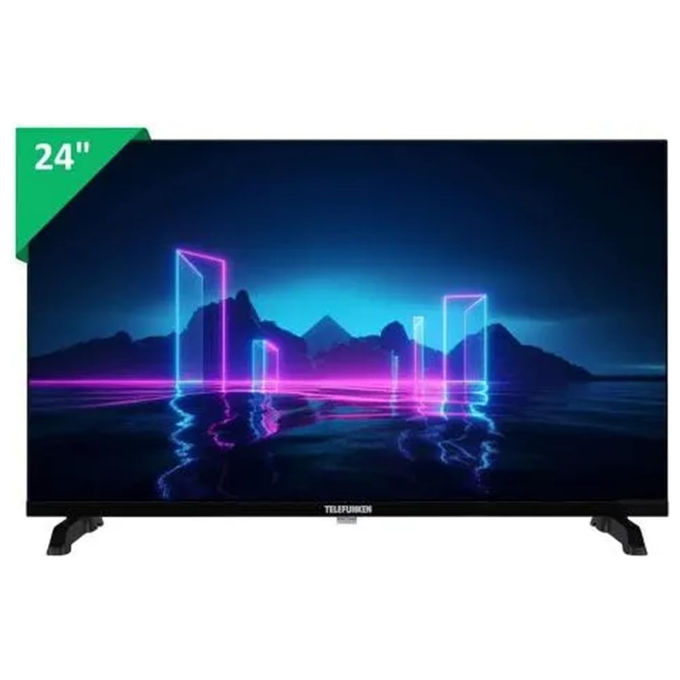 Telefunken TE24900B56YXD TV LED 24'' HD Ready DVB-T2 C S2 HEVC colore Nero