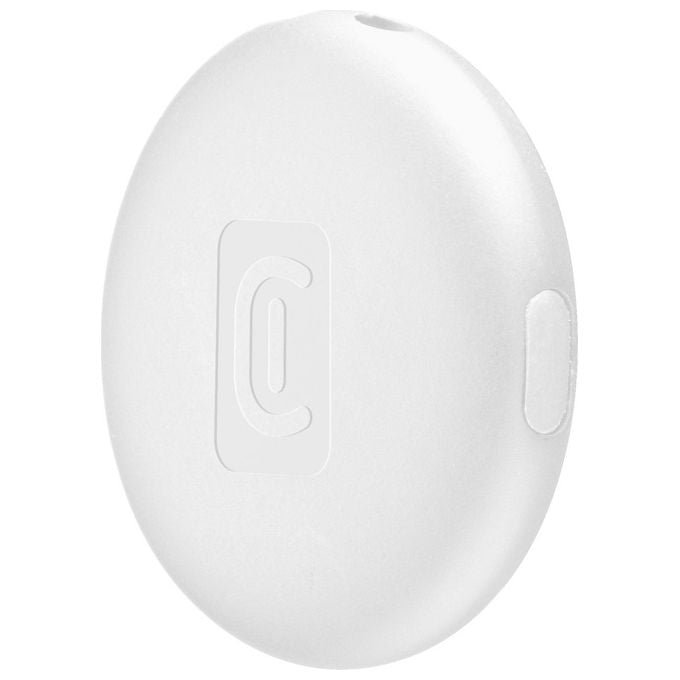 Cellularline Tracy Tag Cercatore Bluetooth Bianco IP67 Compatibile Apple Find My