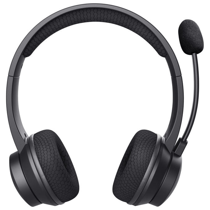 Trust 25463 Ayda Cuffie On-ear Bluetooth Wireless ENC Microfono USB-C Jack 3.5 mm autonomia 24 ore colore Nero