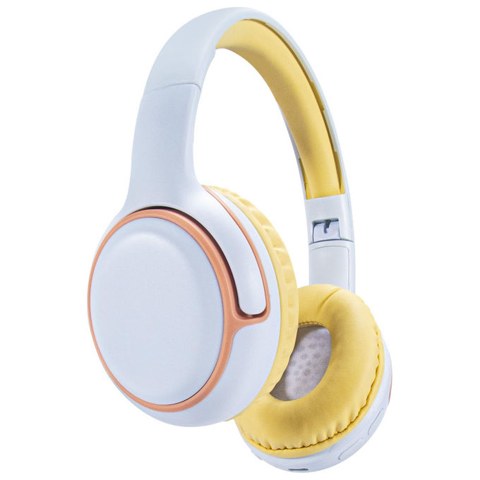 Qubick CGSW0001 Cuffie Gaming Wireless Pieghevoli Blu Chiaro per PC e Console