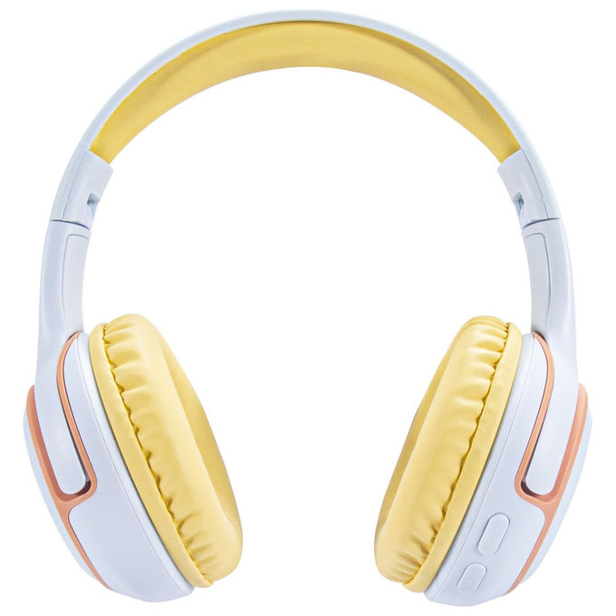 Qubick CGSW0001 Cuffie Gaming Wireless Pieghevoli Blu Chiaro per PC e Console