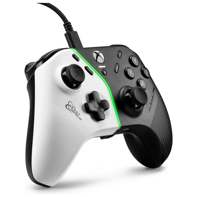 Thrustmaster H.E.A.R.T. Gamepad USB per PC e Xbox One - Nero e Bianco, 16 Tasti