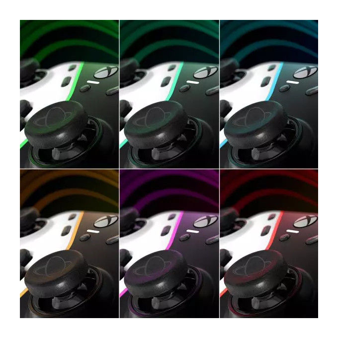 Thrustmaster H.E.A.R.T. Gamepad USB per PC e Xbox One - Nero e Bianco, 16 Tasti