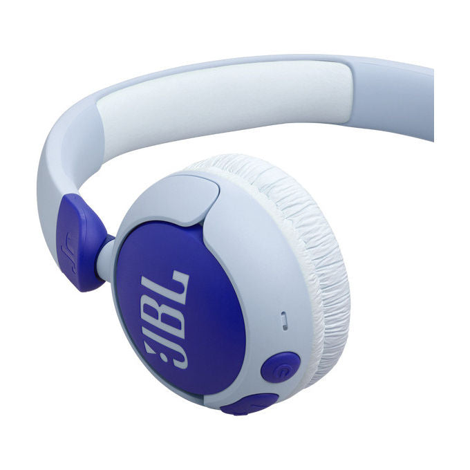 JBL JBLJR320BTBLU Junior 320BT Cuffie On Ear per Bambini Bluetooth 5.3 50 ore Microfono Integrato Safe Sound colore Blu