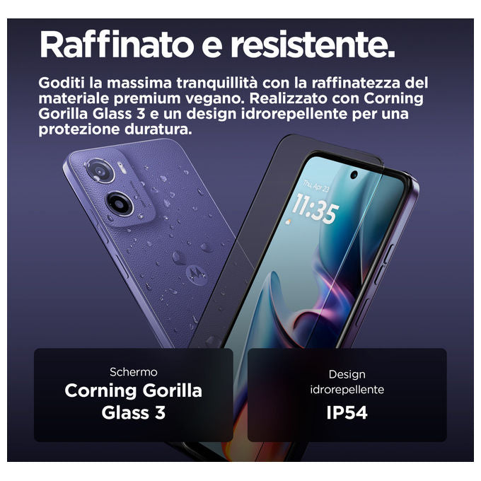 Motorola PB6S0002SE moto e15 Smartphone 6.67'' 4G 2GB 64GB Android 14 Go Dual SIM Batteria 5200mAh colore Lavanda