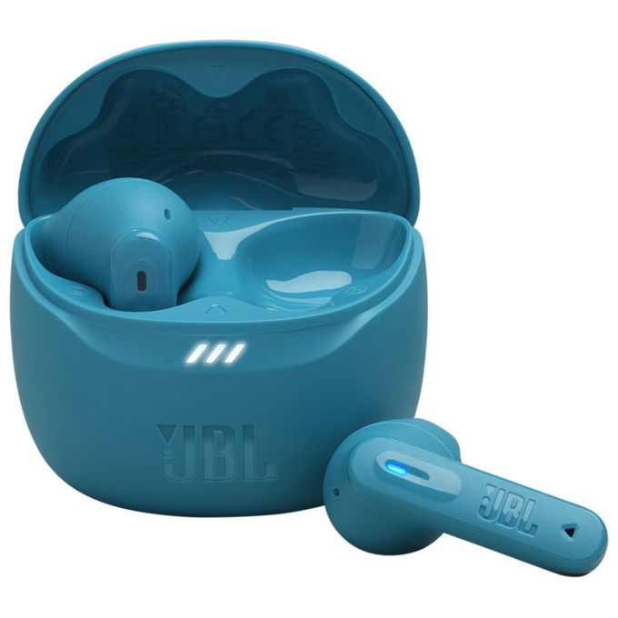 JBL JBLTFLEX2TQE Tune Flex 2 Auricolari True Wireless ANC Adattivo 6 Microfoni IP54 Bluetooth 5.3 48h Autonomia colore Turchese