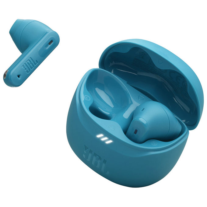 JBL JBLTFLEX2TQE Tune Flex 2 Auricolari True Wireless ANC Adattivo 6 Microfoni IP54 Bluetooth 5.3 48h Autonomia colore Turchese