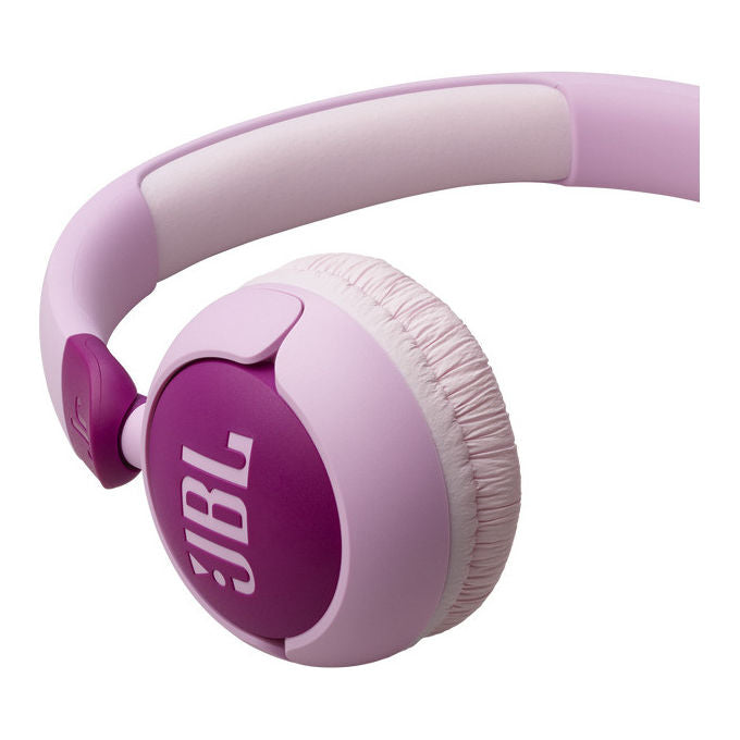 JBL JBLJR320PUR Junior 320 Cuffie On-Ear Cablate per Bambini Microfono Integrato Safe Sound 85 dB Pieghevoli colore Viola