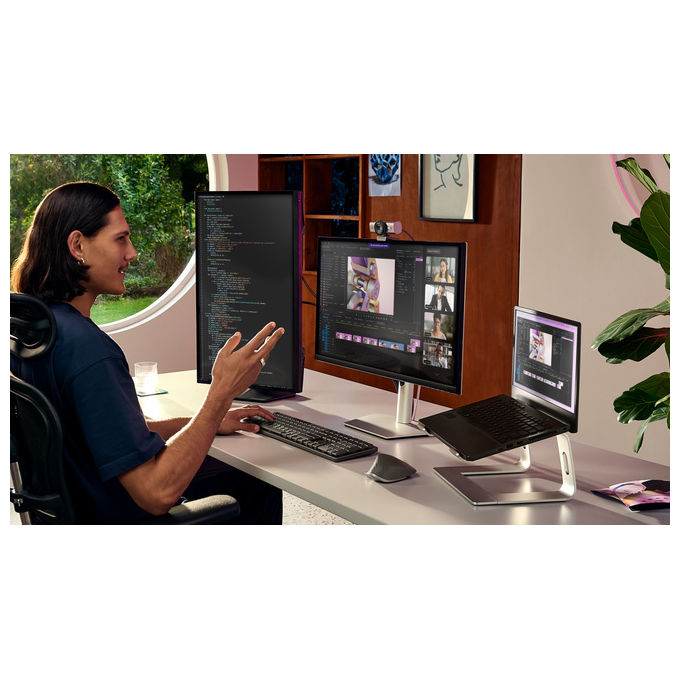 Logitech MX Brio Webcam 4K Ultra HD USB 3.2 30fps Zoom 4x Grafite Compatibile Win-Mac