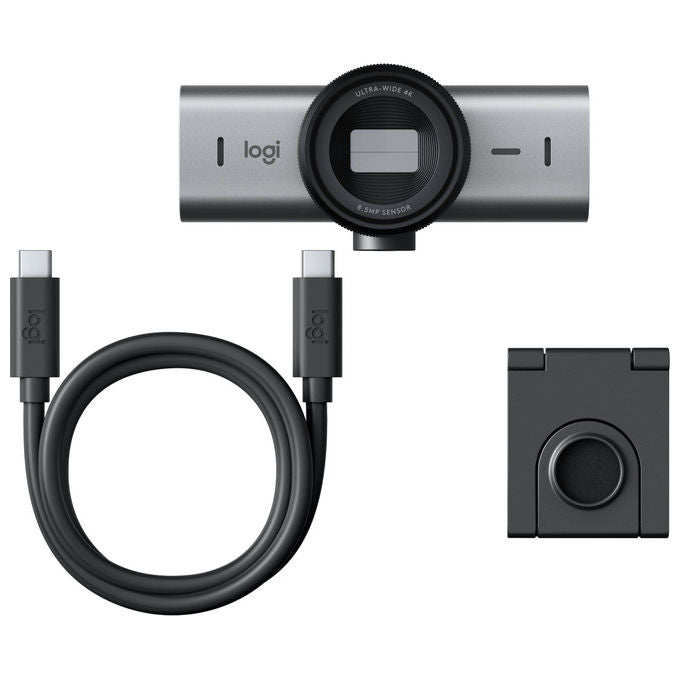 Logitech MX Brio Webcam 4K Ultra HD USB 3.2 30fps Zoom 4x Grafite Compatibile Win-Mac