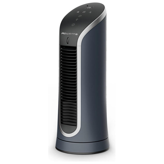 Rowenta VU6220 Eole Compact Ventilatore a Torre 6 Velocita' Timer 8h Display LED 11 W colore Nero