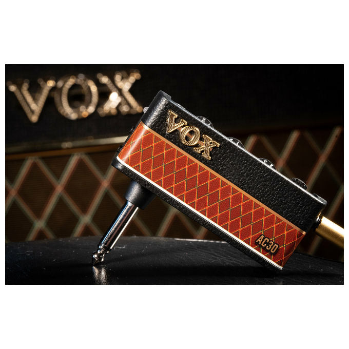 VOX amPlug3 AC30 Amplificatore per Chitarra Elettrica Cablato 3.5mm Nero Marrone