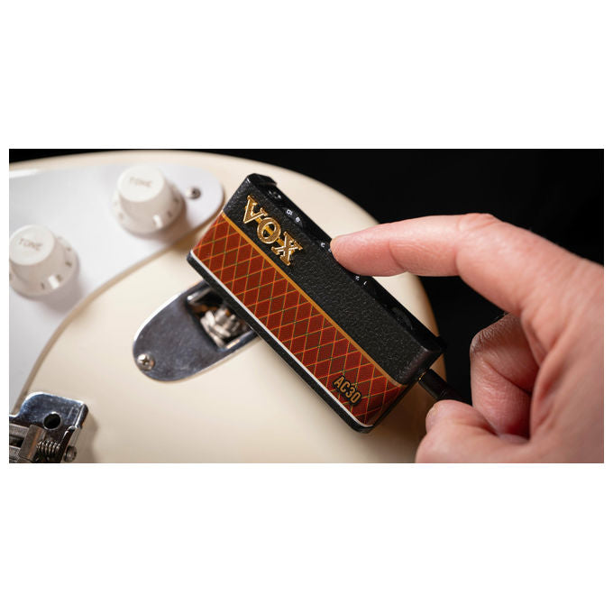 VOX amPlug3 AC30 Amplificatore per Chitarra Elettrica Cablato 3.5mm Nero Marrone