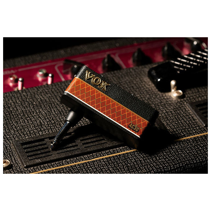 VOX amPlug3 AC30 Amplificatore per Chitarra Elettrica Cablato 3.5mm Nero Marrone