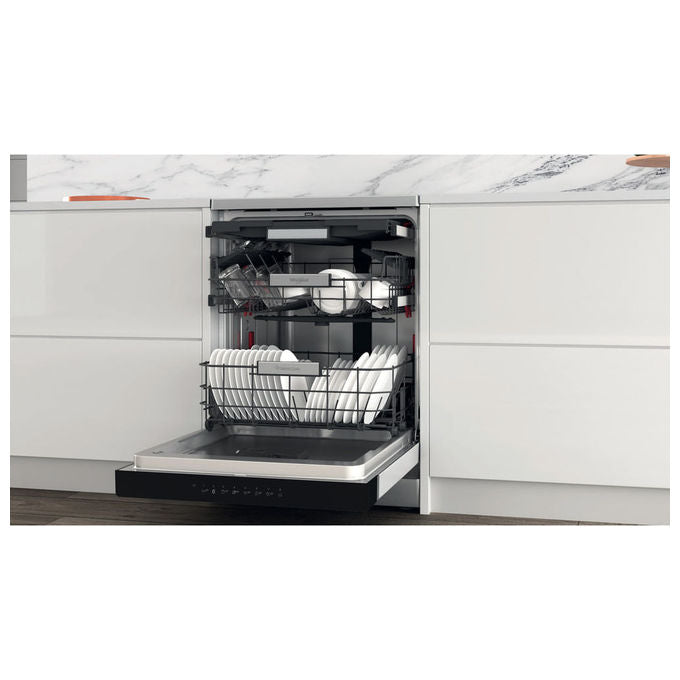 Whirlpool WH7FA14BN7A0X Lavastoviglie 14 coperti Classe A 6° Senso AquaStop 41 dB (85x60x59 cm) colore Inox