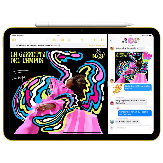Apple iPad 11'' Wi-Fi + Cellular 128GB Argento - Tablet 5G con Display Liquid Retina