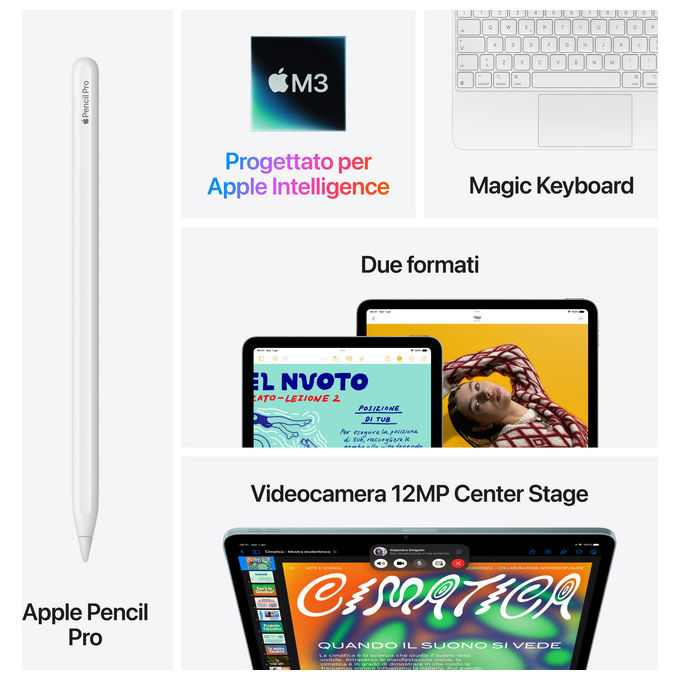 Apple iPad Air 11'' Wi-Fi 128GB Viola - Tablet con Display Liquid Retina M3