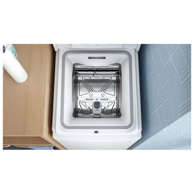 Indesit BTW B7251P IT Lavatrice Carica dall'Alto 7 Kg 1200 rpm Classe B Motore Inverter 14 Programmi (90x40x60 cm) colore Bianco
