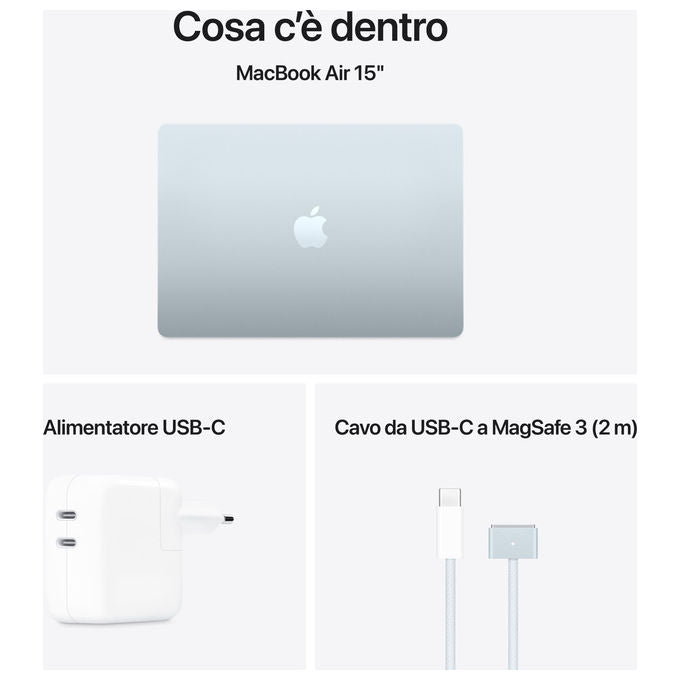 Apple MacBook Air 15'' M4 16GB 512GB SSD 10-core CPU-GPU Celeste (2025)