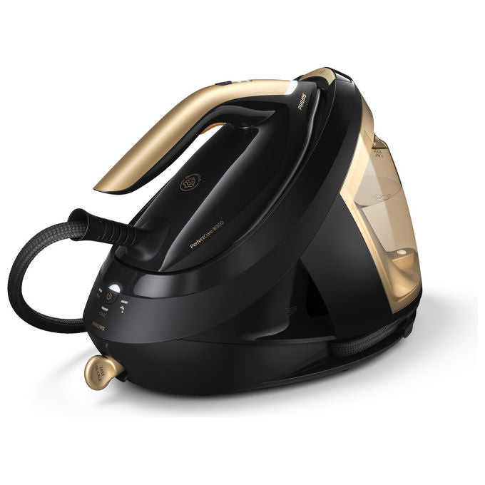 Philips PSG8140-80 PerfectCare 8000 Ferro da Stiro con Caldaia 2700W 8,5 bar 700 g-min Piastra SteamGlide Elite colore Nero Oro