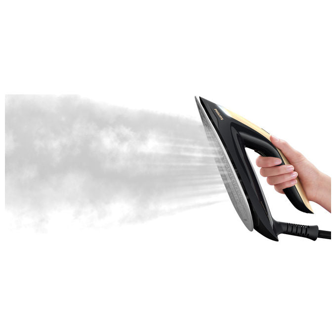 Philips PSG8140-80 PerfectCare 8000 Ferro da Stiro con Caldaia 2700W 8,5 bar 700 g-min Piastra SteamGlide Elite colore Nero Oro