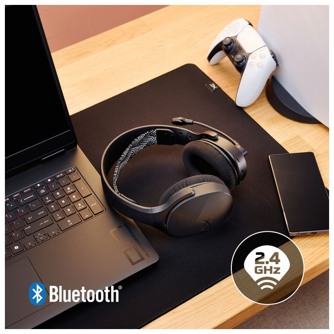 HyperX AJ0T1AA Cloud Jet Cuffie Gaming Wireless Bluetooth 5.3 2.4 GHz Driver 40 mm 25h PC PS5 PS4 Mobile colore Nero