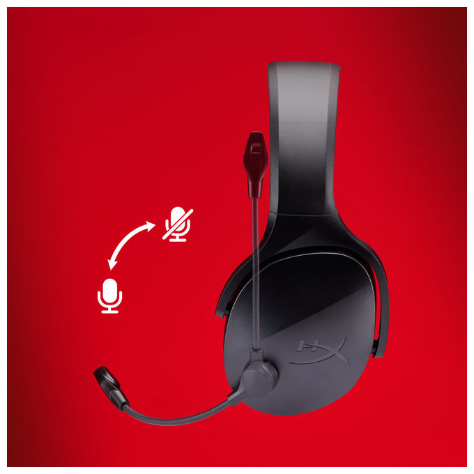 HyperX AJ0T1AA Cloud Jet Cuffie Gaming Wireless Bluetooth 5.3 2.4 GHz Driver 40 mm 25h PC PS5 PS4 Mobile colore Nero