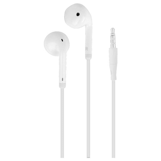 PURO Auricolari In-ear Cablati PUIPHF32WHI Bianchi con Microfono per Musica e Chiamate