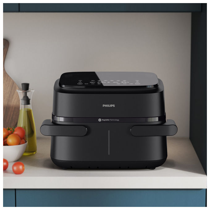 Philips NA150-00 Serie 1000 Friggitrice ad aria 7.1 L 2450 W 6 Programmi Display LED colore Nero