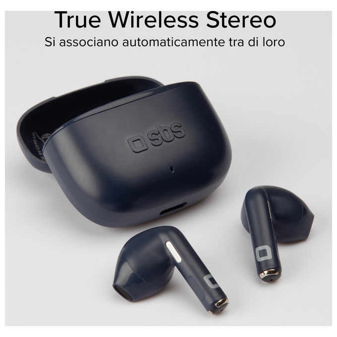 SBS Auricolari Bluetooth TWS In-ear Grigio con Microfono e Controllo Touch