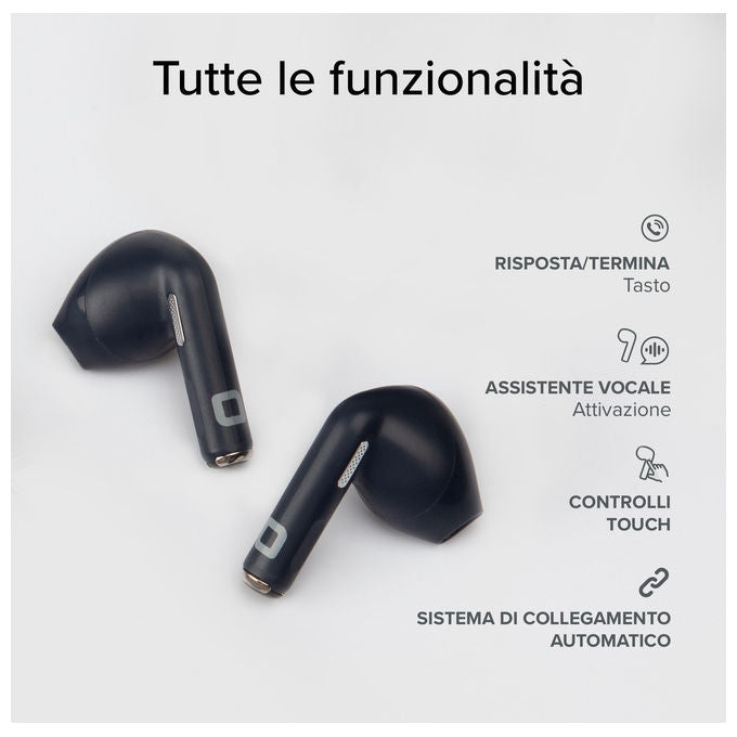SBS Auricolari Bluetooth TWS In-ear Grigio con Microfono e Controllo Touch