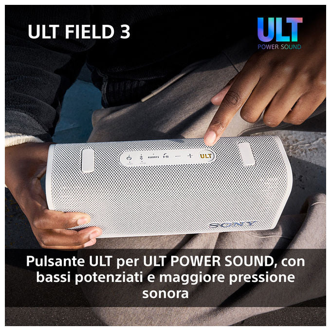 Sony SRSULT30B Altoparlante Portatile Stereo Wireless Nero Bluetooth IP67 24h