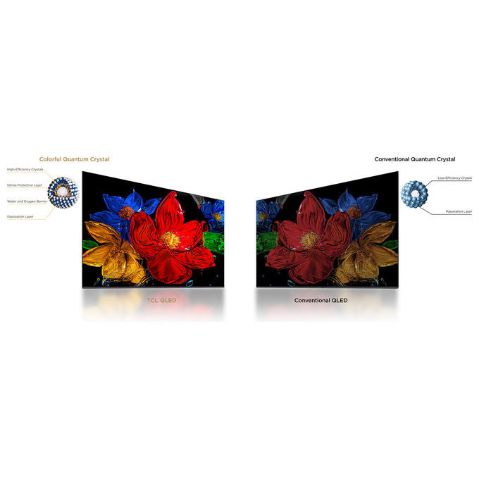 TCL 32S59K S59K Smart TV QLED 32'' Full HD Android TV Dolby Audio HDR10 colore Metallico