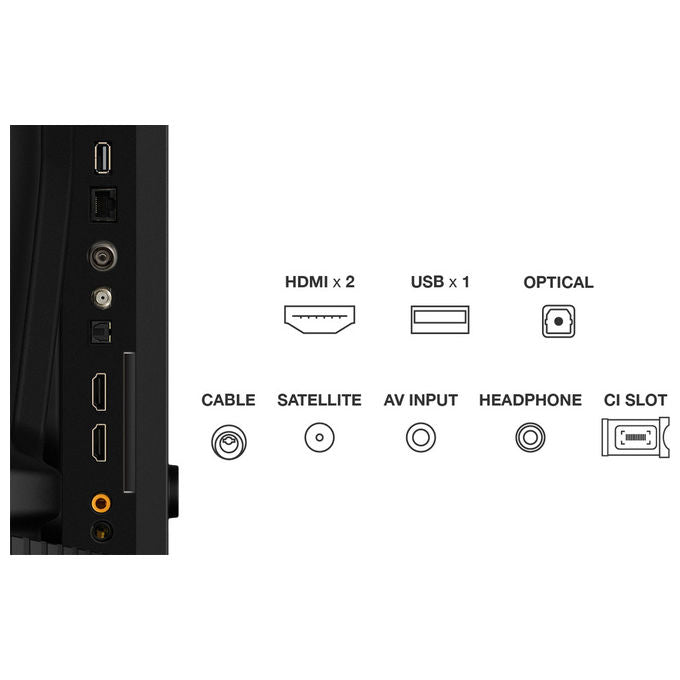 TCL 40S59K Serie S59K Smart TV QLED 40'' Full HD Android TV HDR10 Dolby Audio colore Metallico
