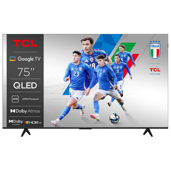 TCL 75P79K Serie P79K Smart TV QLED 4K 75'' Google TV Dolby Vision Dolby Atmos HDR10+ Game Master colore Metallico