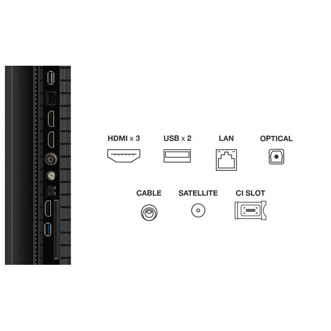 TCL 75P79K Serie P79K Smart TV QLED 4K 75'' Google TV Dolby Vision Dolby Atmos HDR10+ Game Master colore Metallico