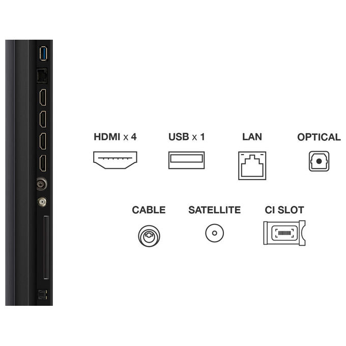 TCL 55C79K Serie C79K Smart TV QD-MiniLED 4K 55'' 144Hz Google TV Dolby Vision IQ Atmos Audio BandO HDMI 2.1 colore Metallico