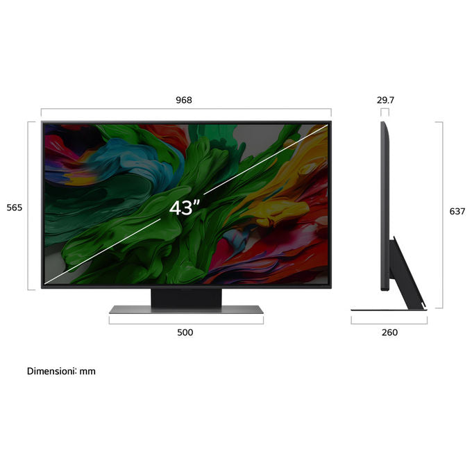 LG Smart TV QNED86A6C 43'' 4K QNED evo MiniLED WebOS Nero