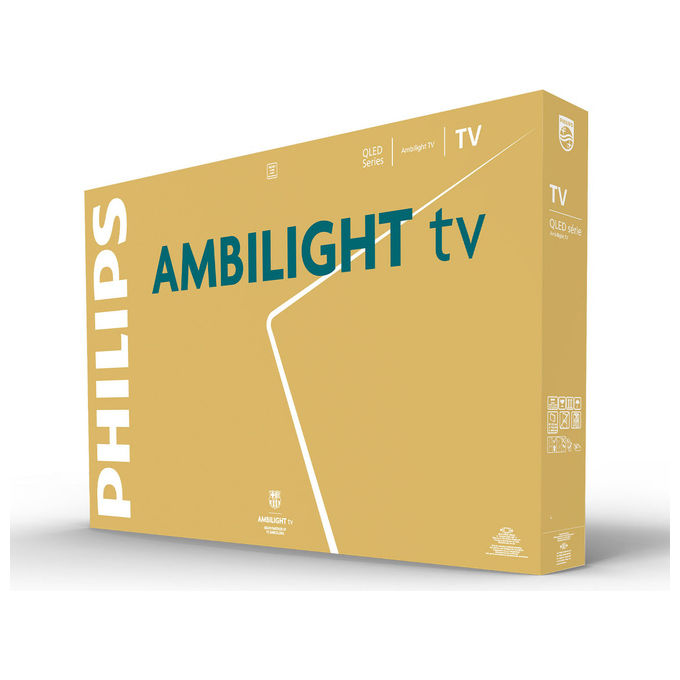 Philips 43PUS8510 Ambilight Smart TV 43'' QLED 4K Ultra HD Dolby Atmos Titan OS colore Nero