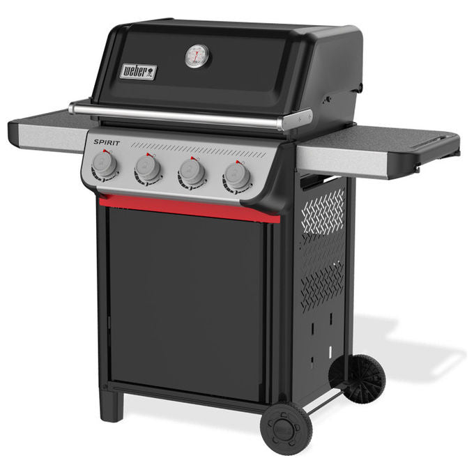 Weber Spirit E-410 Barbecue a Gas GPL 4 Fornelli Nero con Carrello Area Cottura 2761 cm²