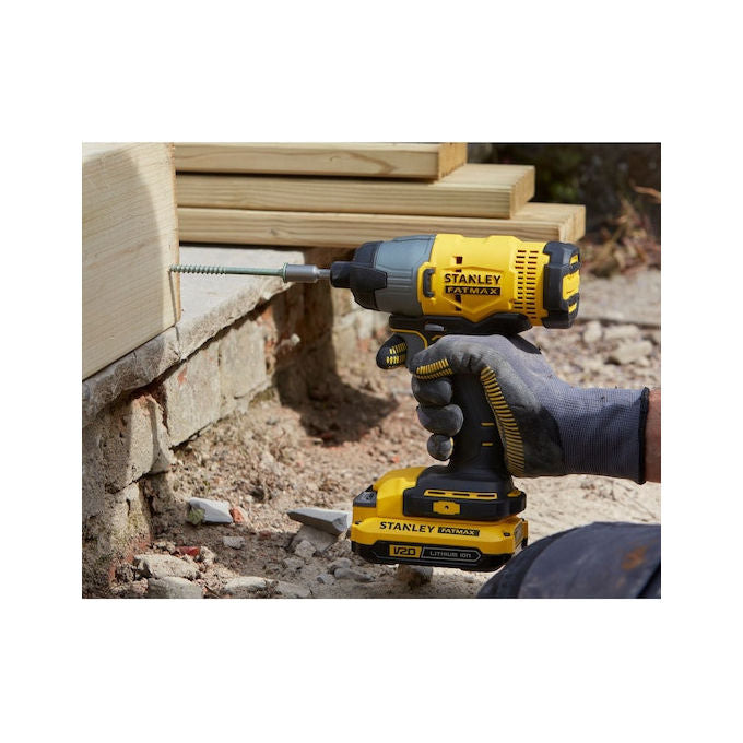 Stanley FATMAX SFMCF800C2K-QW Cacciavite Elettrico Avvitatore 18V 2800 Giri-min Nero-Giallo