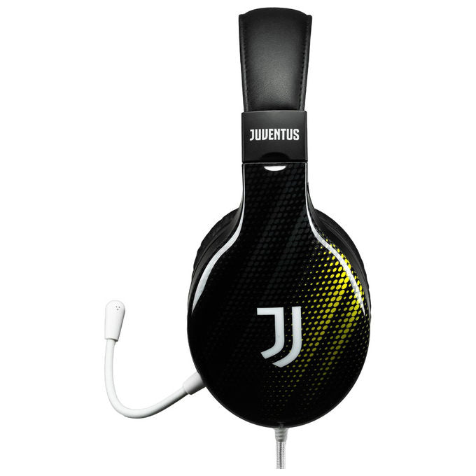 Qubick CGP50011 Juventus Dots Cuffie Gaming 40mm Microfono Flessibile Jack 3,5mm Multipiattaforma colore Nero e Giallo