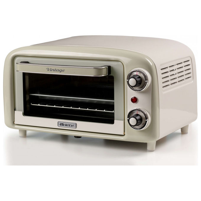 Ariete 3919 Vintage Forno Elettrico 10 L 800W Doppio Vetro Grill Timer 60 min colore Beige