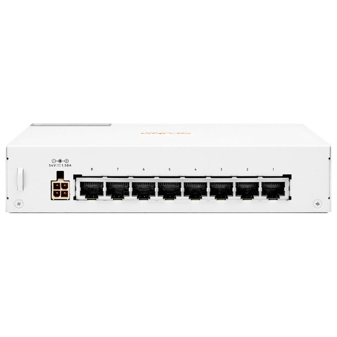 HPE Aruba Instant On 1430 Switch di Rete 8G PoE 64W Non Gestito L2 Bianco