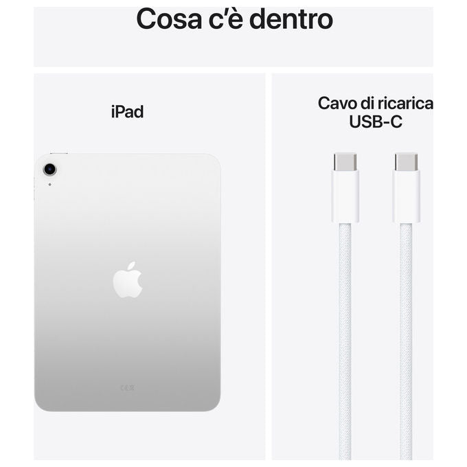 Apple iPad 11'' Wi-Fi 128GB Argento - Tablet con Display Liquid Retina e Chip A16