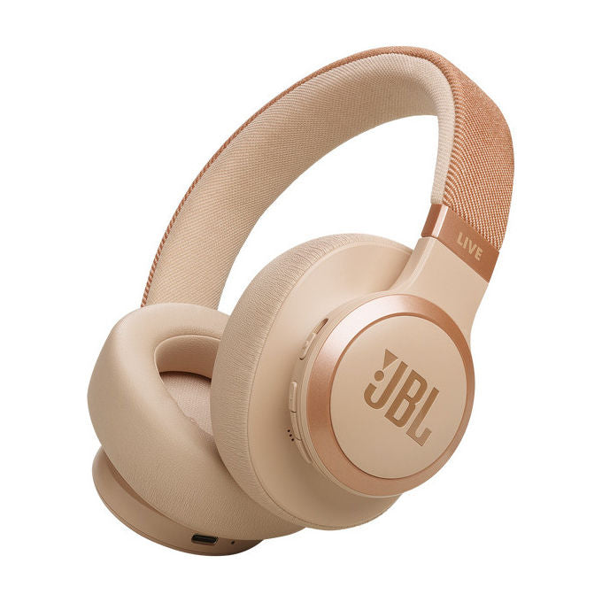 JBL JBLLIVE770NCSAT Live 770NC Cuffie Over-Ear Wireless Bluetooth 5.3 ANC Multipoint 65h colore Sabbia